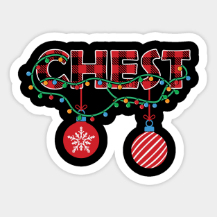 Chest Christmas Sticker